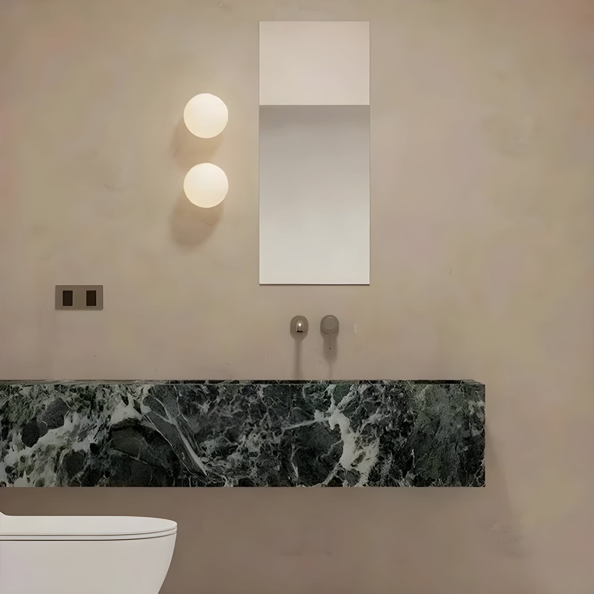 Wandlamp Rond Matglas Minimalistisch Scandinavisch Japandi Stijlvol Woonkamer Slaapkamer | Sansoti 1