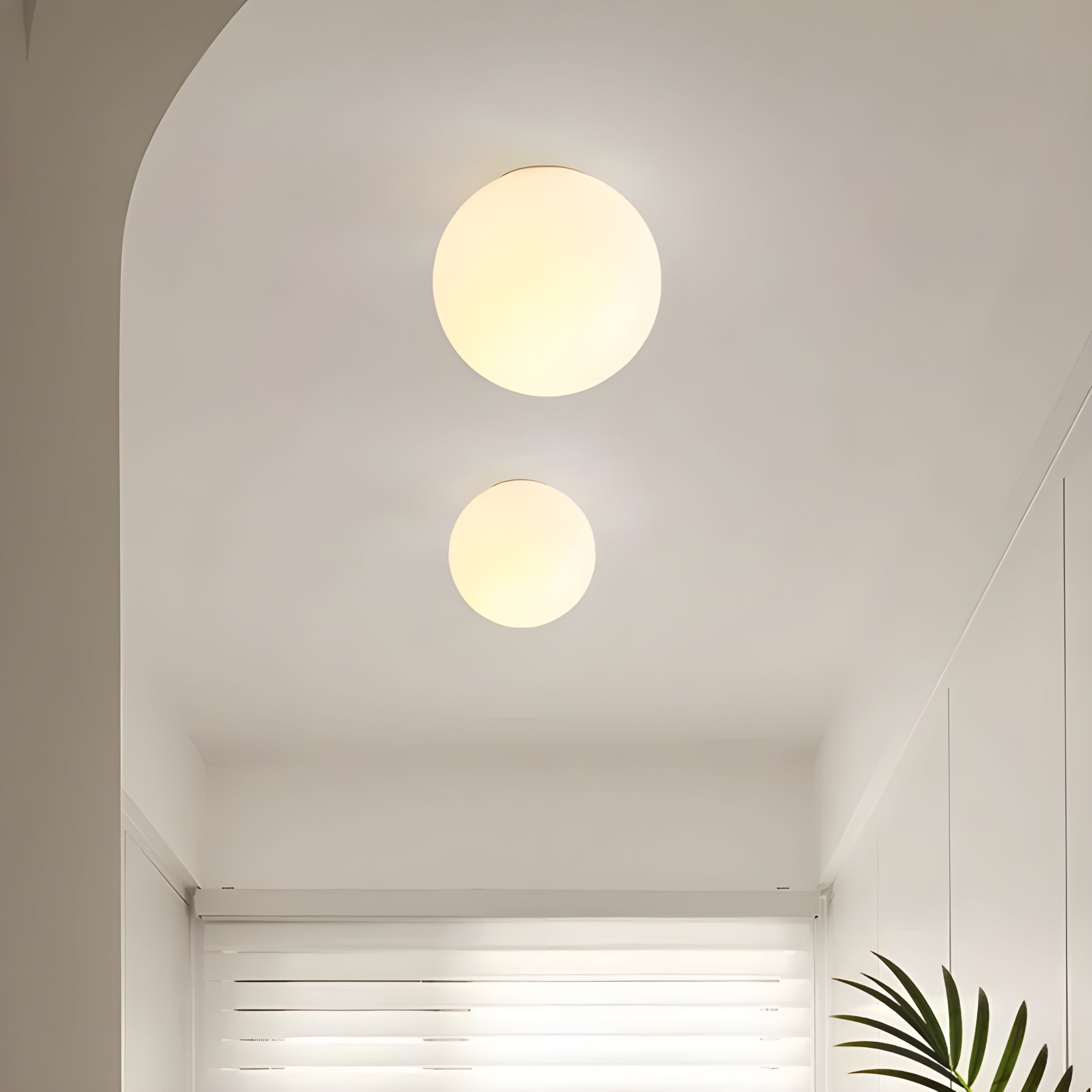 Wandlamp Rond Matglas Minimalistisch Scandinavisch Japandi Stijlvol Woonkamer Slaapkamer | Sansoti 4