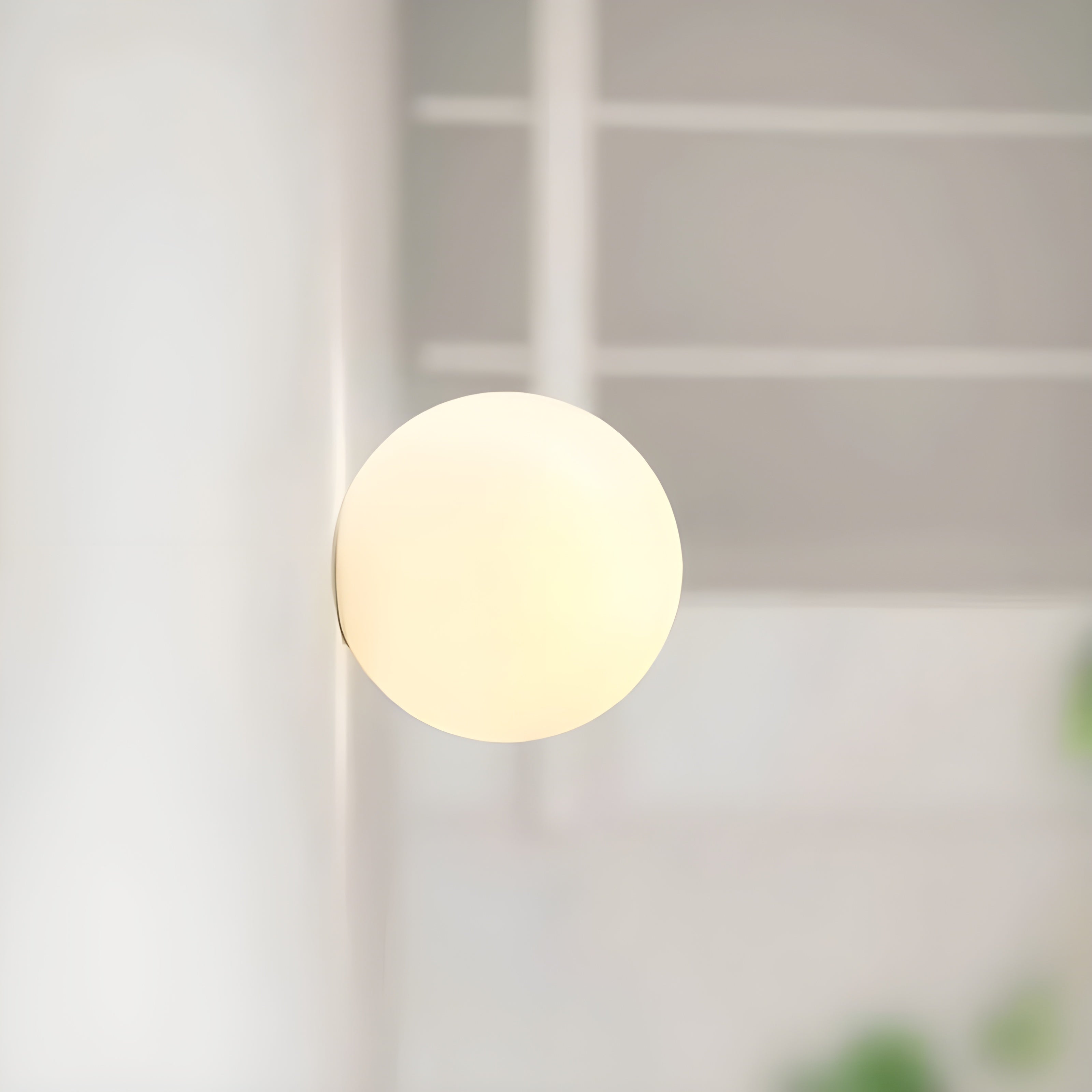 Wandlamp Rond Matglas Minimalistisch Scandinavisch Japandi Stijlvol Woonkamer Slaapkamer | Sansoti 7
