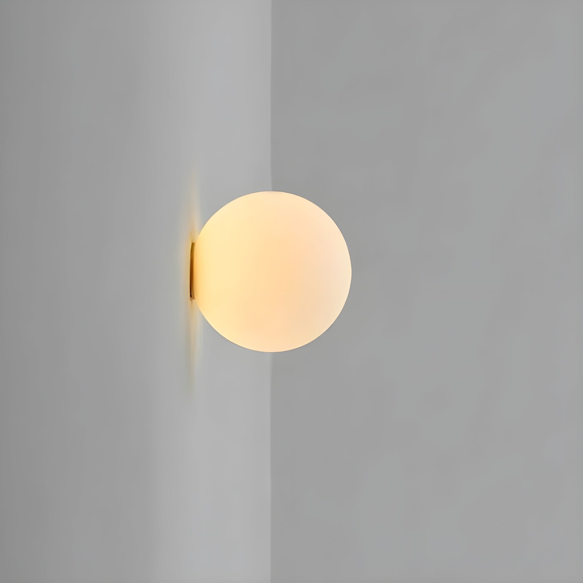 Wandlamp Rond Matglas Minimalistisch Scandinavisch Japandi Stijlvol Woonkamer Slaapkamer | Sansoti 8