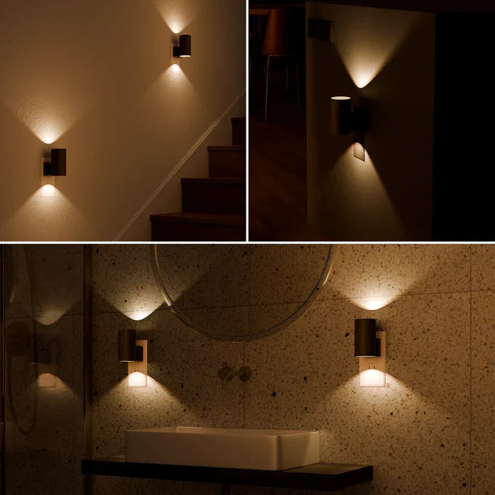 Wandlamp Stopcontact LED Dimbaar Dag Nacht Sensor 10W Warm Licht Slaapkamer Hal | Sansoti 2