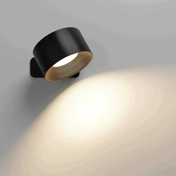 LumaSphere Draadloze Wandlamp – USB-Oplaadbaar, 360° Draaibaar &amp; Touch Bediening LED Verlichting