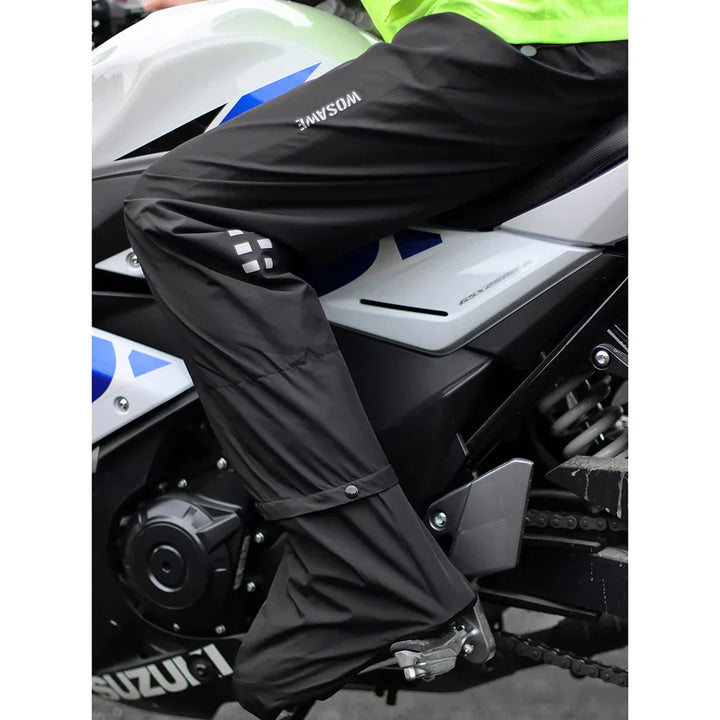 Wosawe Giacca da moto impermeabile – Giacca da uomo con dettagli riflettenti e design antivento