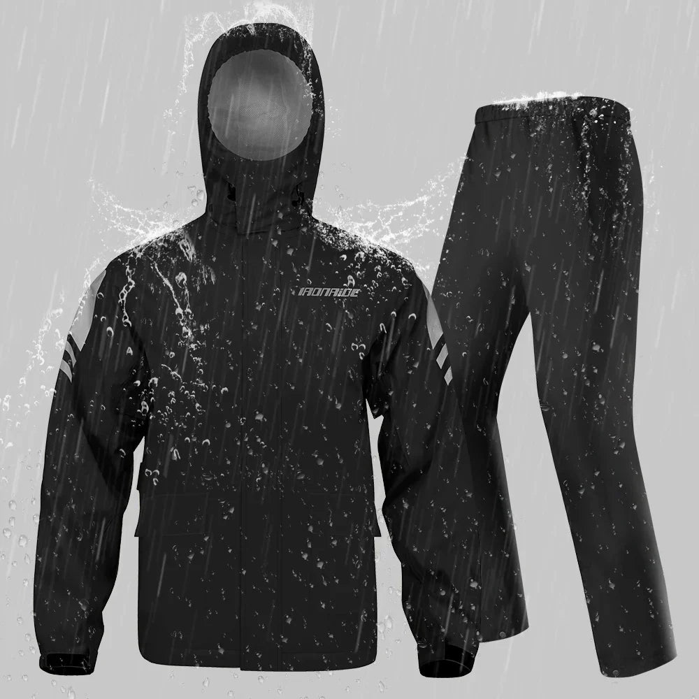 RiderPro Motorregenjas – Waterdichte Unisex Jas met Ergonomisch &amp; Winddicht Ontwerp