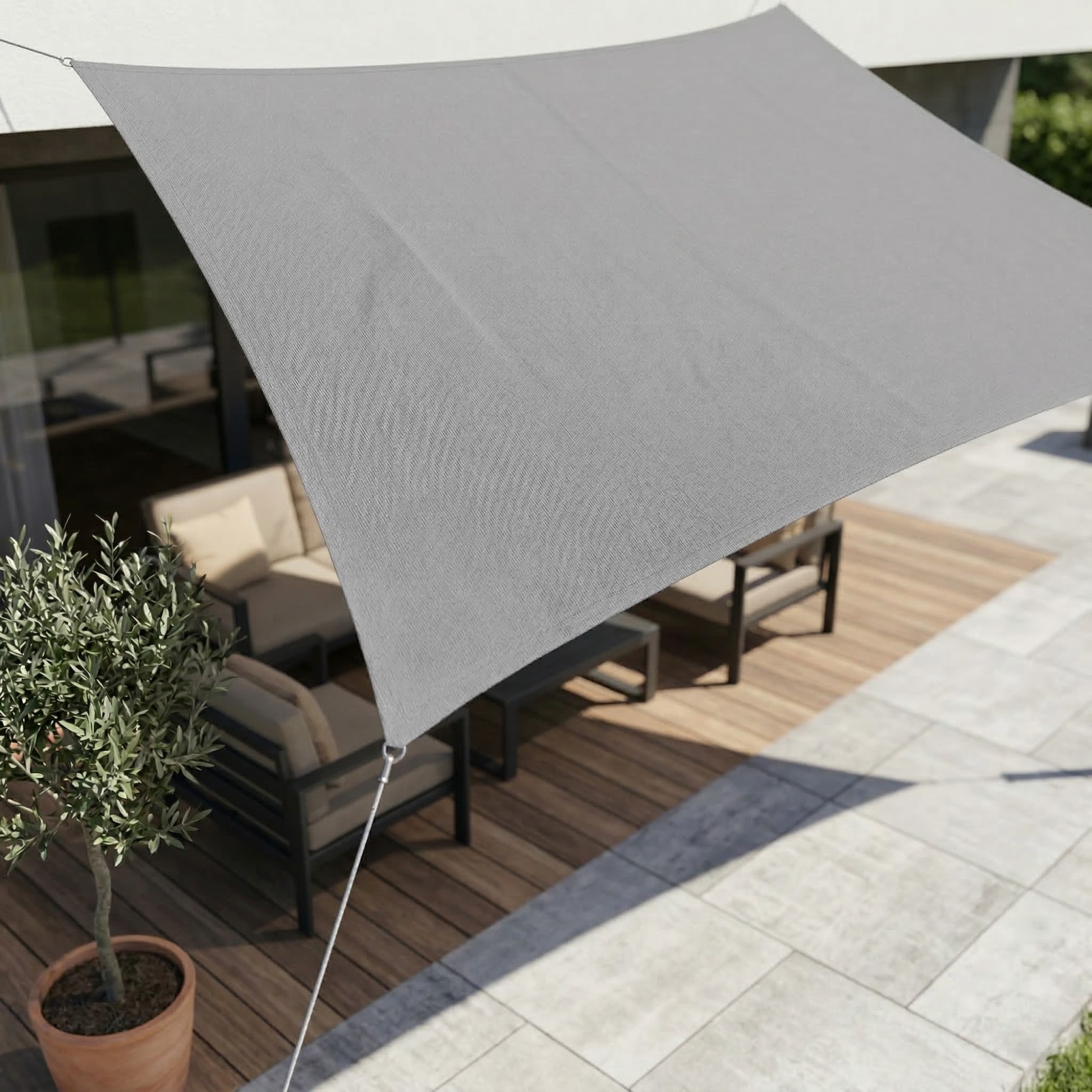 Waterdicht Rechthoekig Schaduwdoek UV-Bescherming Terras Tuin Balkon | Sansoti 10