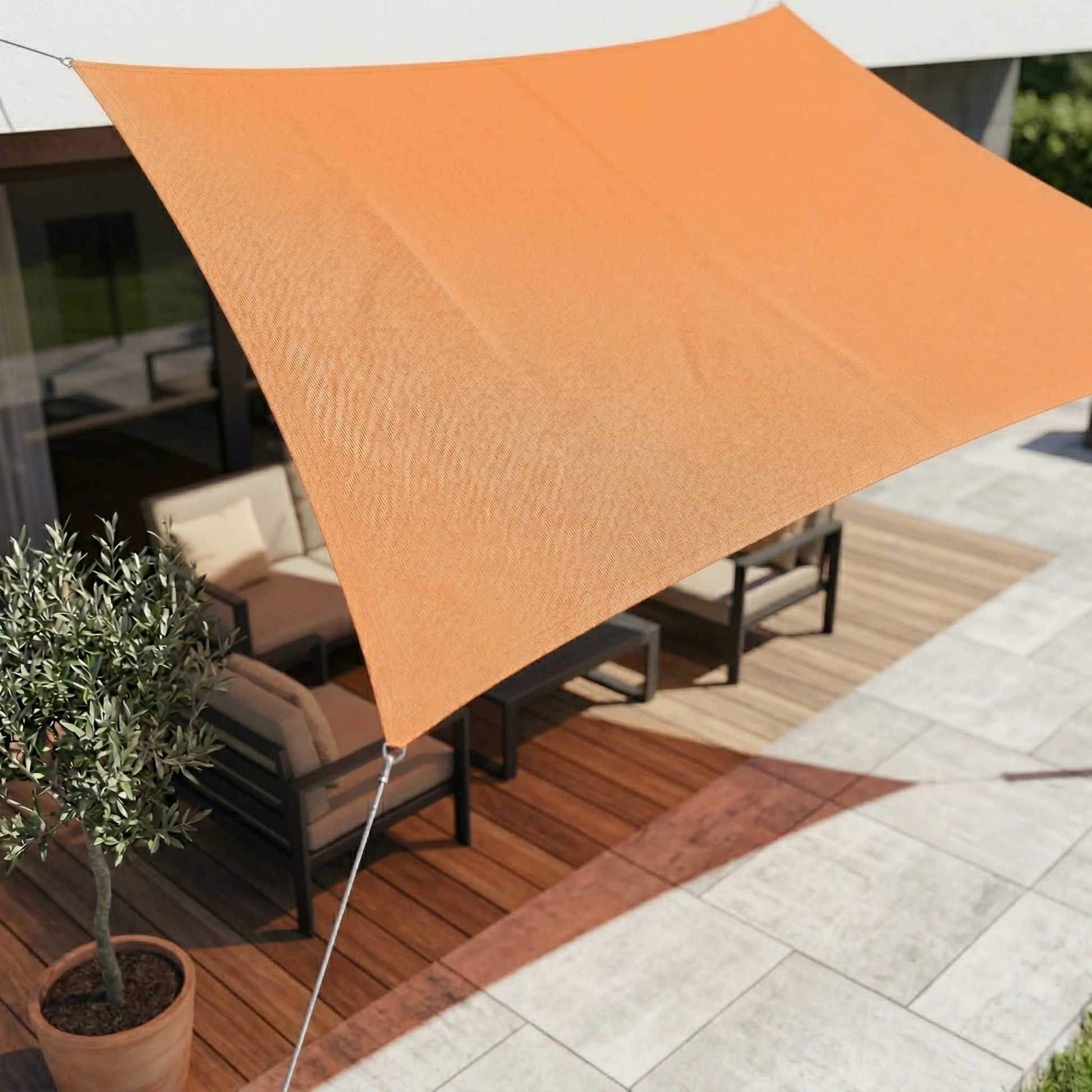 Waterdicht Rechthoekig Schaduwdoek UV-Bescherming Terras Tuin Balkon | Sansoti 14