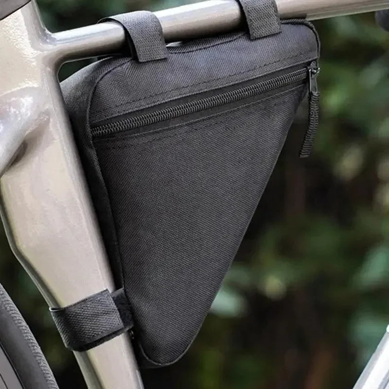 Waterdichte Fietstas voor Frame - Driehoek Fietstas voor Accessoires, Zwart 2