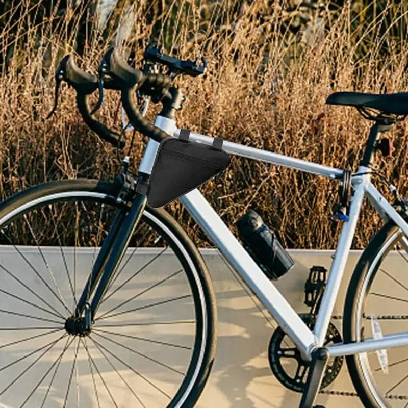 Waterdichte Fietstas voor Frame - Driehoek Fietstas voor Accessoires, Zwart 4