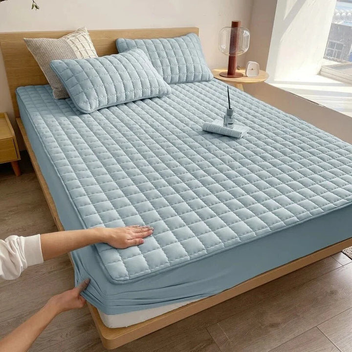 Waterdichte Matrasbeschermer met Elastiek Stretch Hoeslaken 100% Waterproof Matrashoes Bescherming Zweet Vlekken Allergie Comfortabel Ademend Stille Stof Duurzaam Wasbaar Hypoallergeen | Sansoti 9