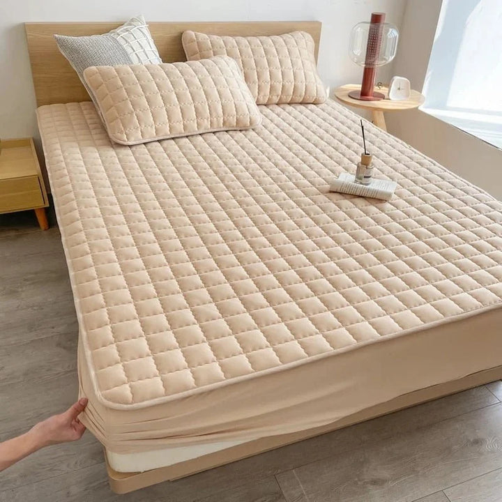 Waterdichte Matrasbeschermer met Elastiek Stretch Hoeslaken 100% Waterproof Matrashoes Bescherming Zweet Vlekken Allergie Comfortabel Ademend Stille Stof Duurzaam Wasbaar Hypoallergeen | Sansoti 2