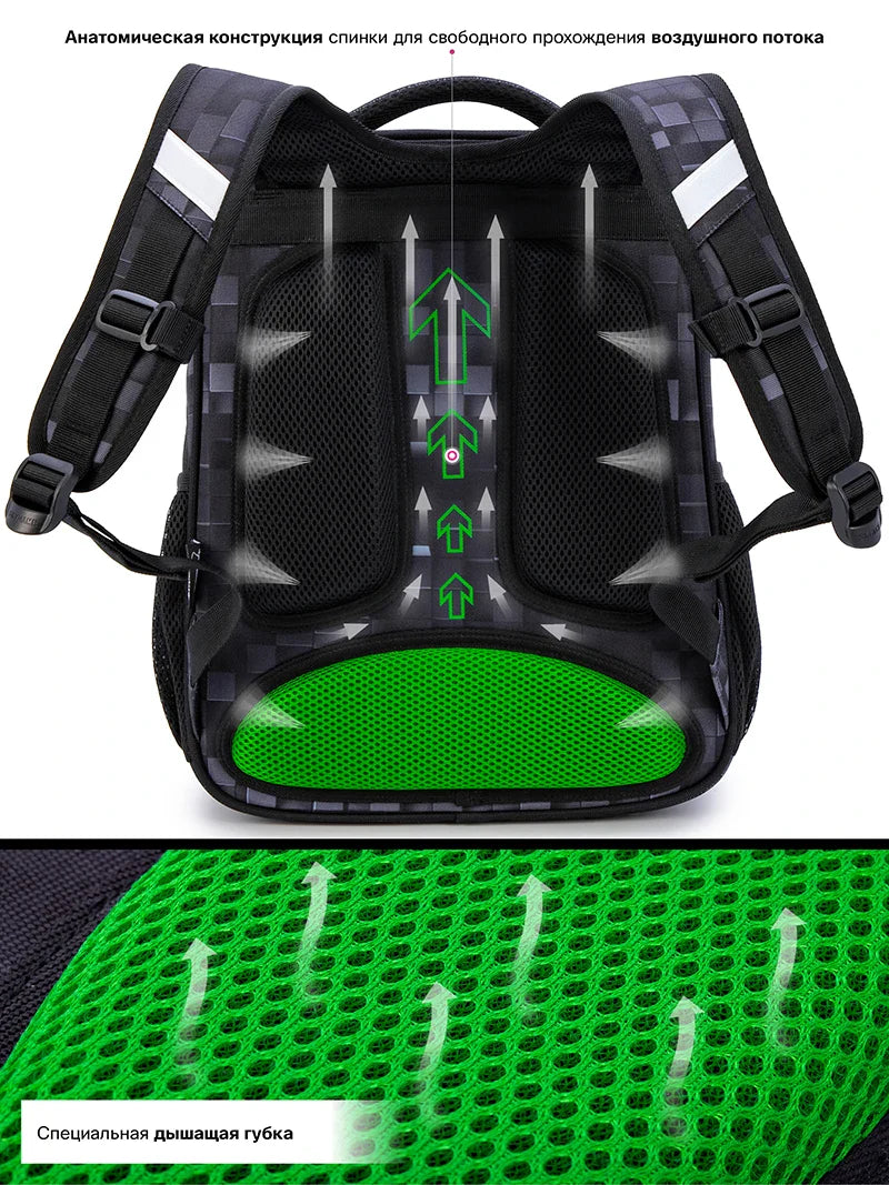 Motlle – motxilla ortopèdica per a nois impermeable – escola 7+ anys