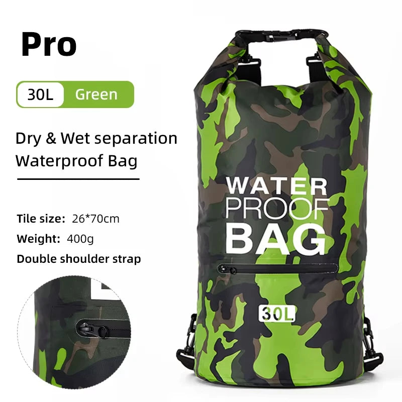 Waterdichte PVC Dry Bag Rugzak 5L-30L voor Outdoor Activiteiten, Verstelbare Schouderriem 10