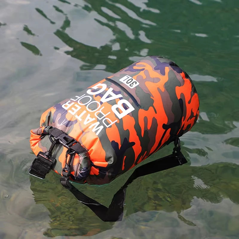 Waterdichte PVC Dry Bag Rugzak 5L-30L voor Outdoor Activiteiten, Verstelbare Schouderriem 2