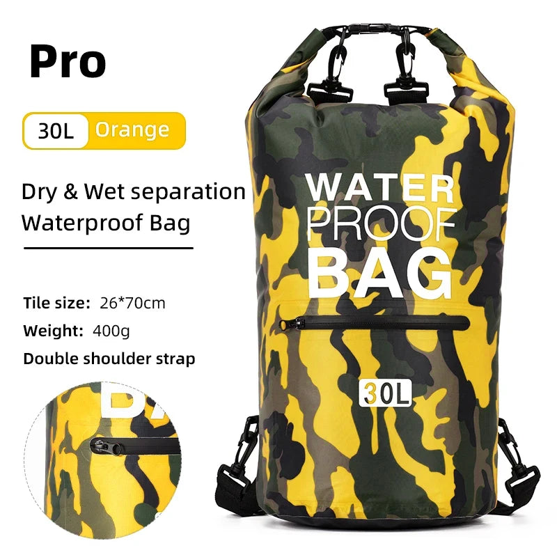 Waterdichte PVC Dry Bag Rugzak 5L-30L voor Outdoor Activiteiten, Verstelbare Schouderriem 22