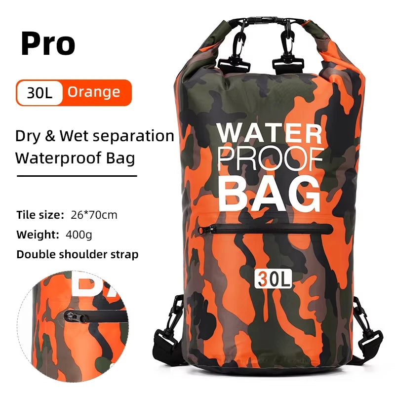 Waterdichte PVC Dry Bag Rugzak 5L-30L voor Outdoor Activiteiten, Verstelbare Schouderriem 25