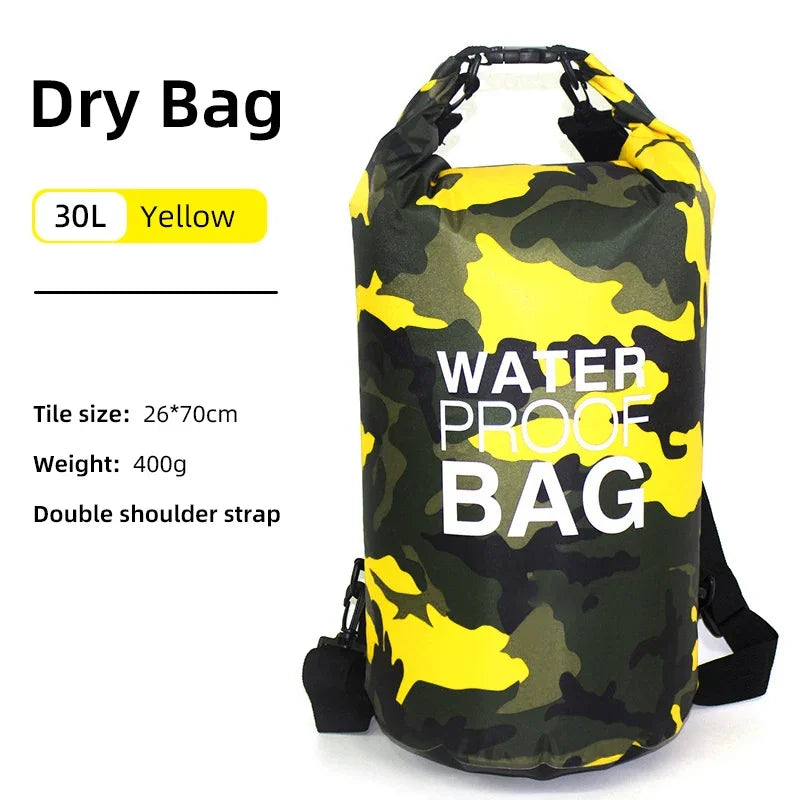 Waterdichte PVC Dry Bag Rugzak 5L-30L voor Outdoor Activiteiten, Verstelbare Schouderriem 30