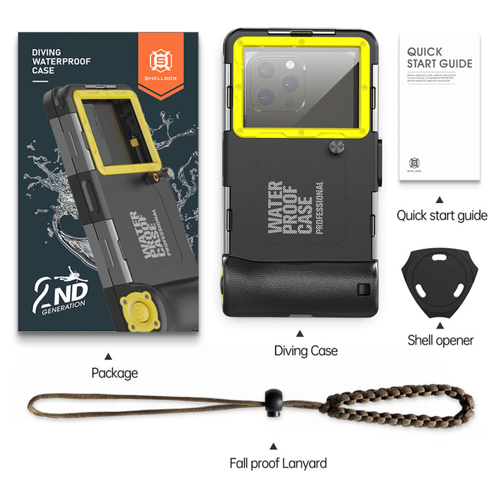 Waterdichte Telefoonhoes voor Smartphones tot 6,9 Inch, IP68, Tot 15m Diepte 12