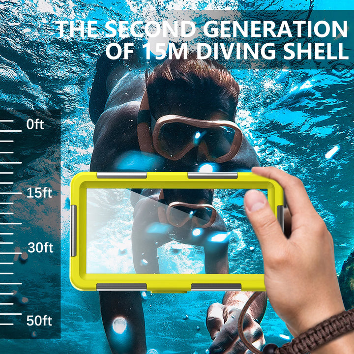 Waterdichte Telefoonhoes voor Smartphones tot 6,9 Inch, IP68, Tot 15m Diepte 4