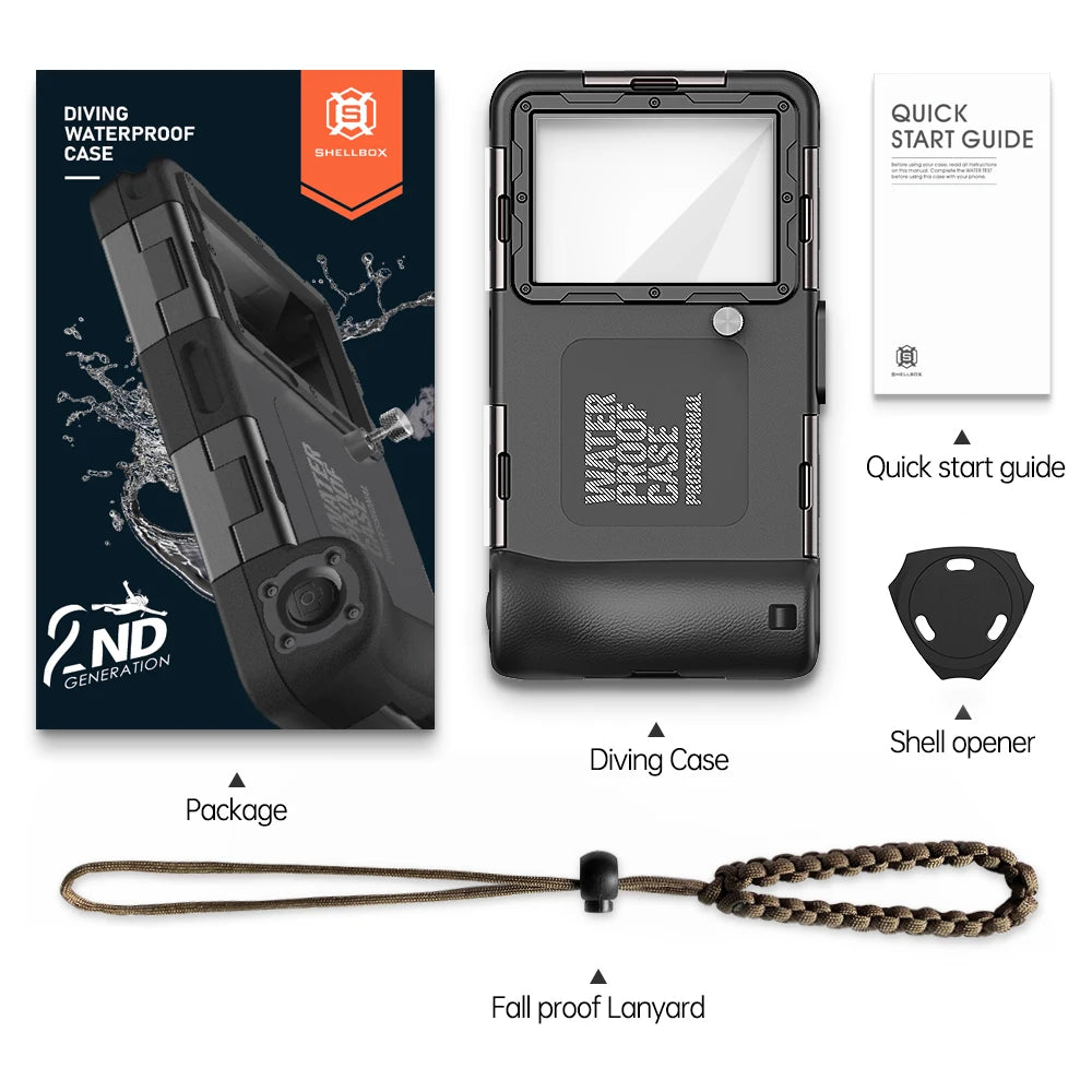 Waterdichte Telefoonhoes voor Smartphones tot 6,9 Inch, IP68, Tot 15m Diepte 9