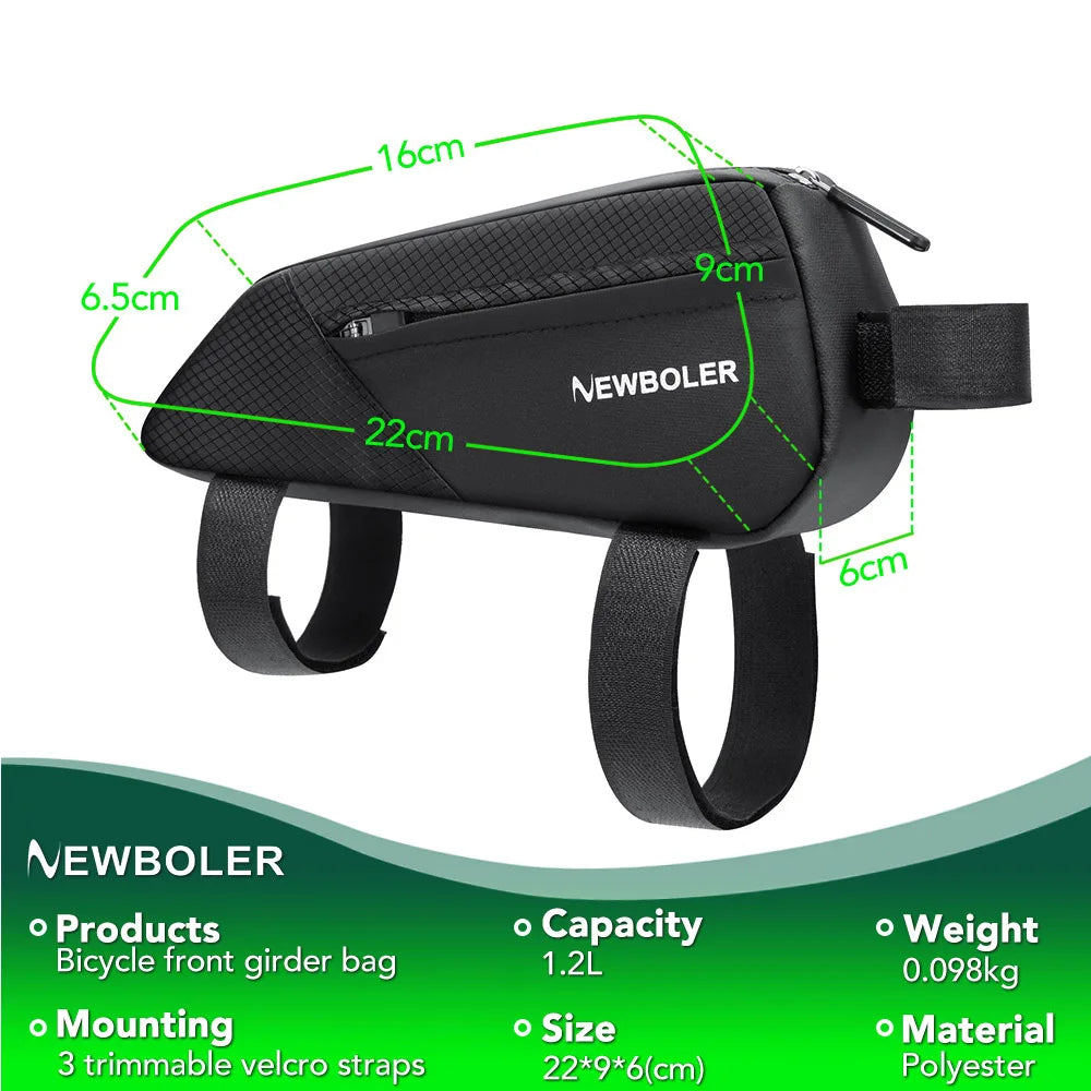Waterdichte fietstas met reflectie, grote capaciteit en ultralicht ontwerp 2
