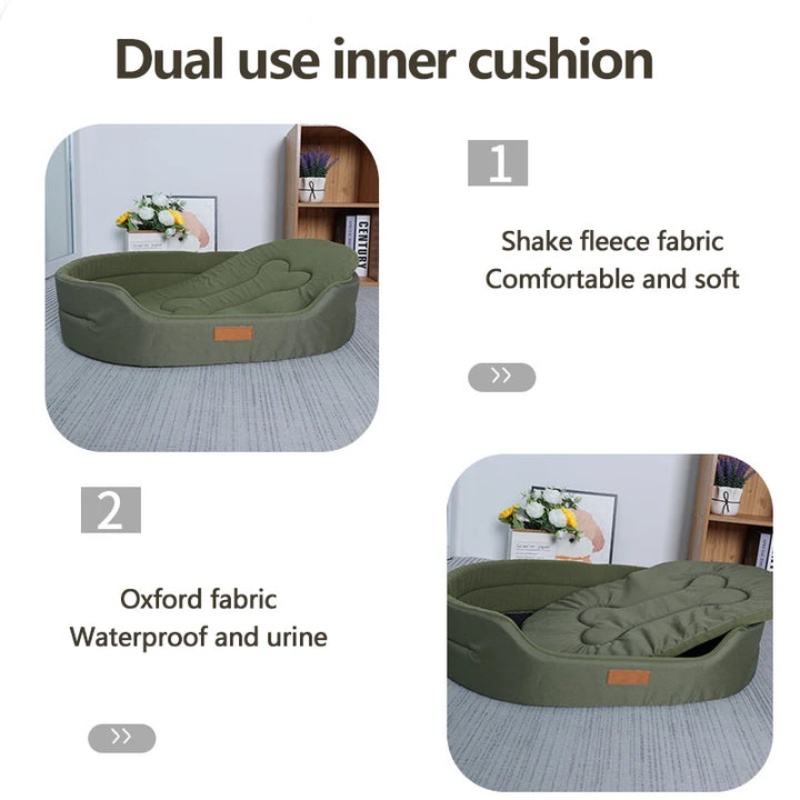 Waterdichte hondenmand van 600D Oxford-stof met polar fleece 3