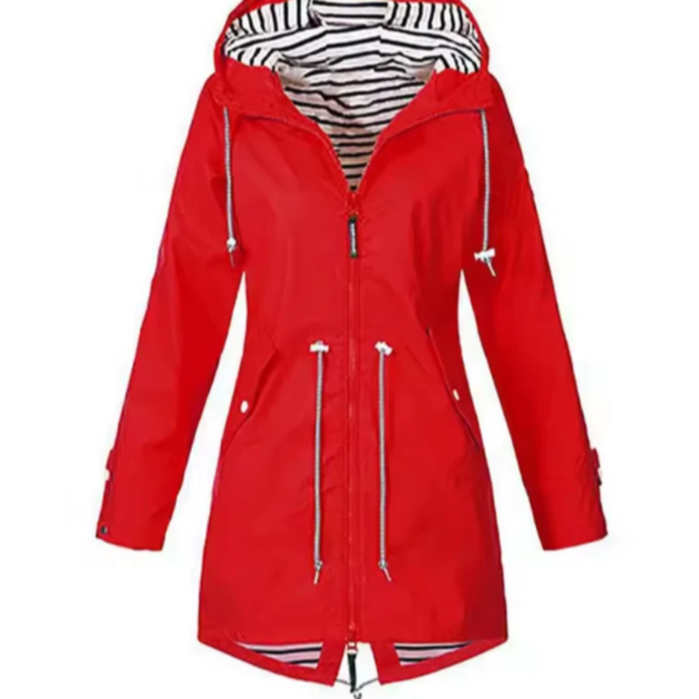 Waterdichte jas met capuchon voor dames 2