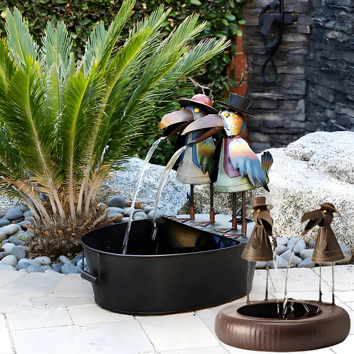 Waterfontein Dierfiguur Polyresin Met Pomp Tuin Terras Buiten | Sansoti 1