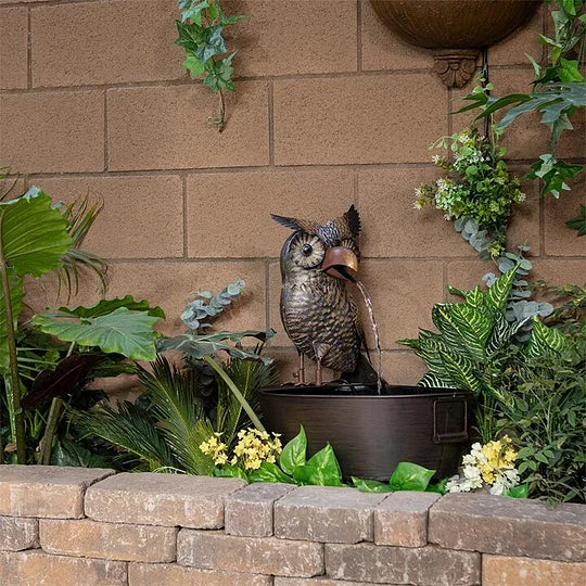 Waterfontein Dierfiguur Polyresin Met Pomp Tuin Terras Buiten | Sansoti 3