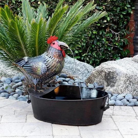 Waterfontein Dierfiguur Polyresin Met Pomp Tuin Terras Buiten | Sansoti 4