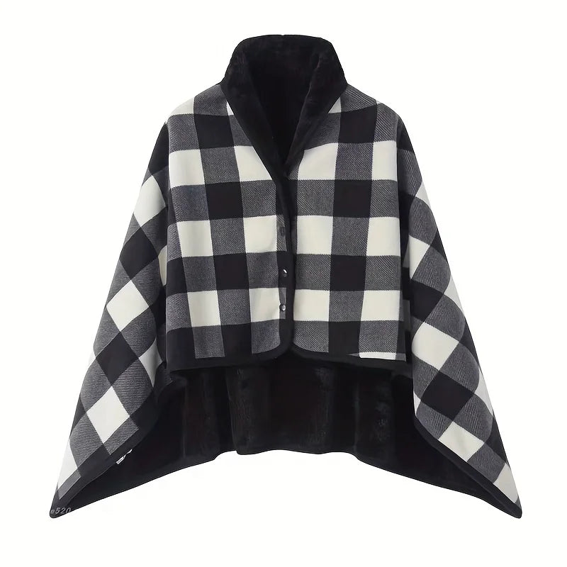 CozyDrape – Manta Bufanda de Franela Portátil Talla Única – Oficina y Hogar