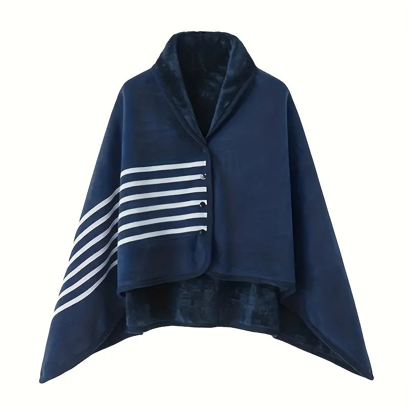 CozyDrape – Manta Bufanda de Franela Portátil Talla Única – Oficina y Hogar
