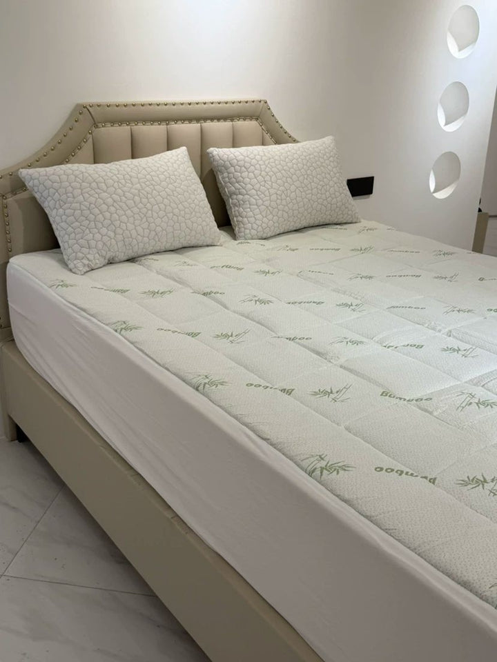 Bamboe Matrastopper – 1000GSM, 5 cm Dik &amp; Temperatuurregulerend Comfort Vestragear