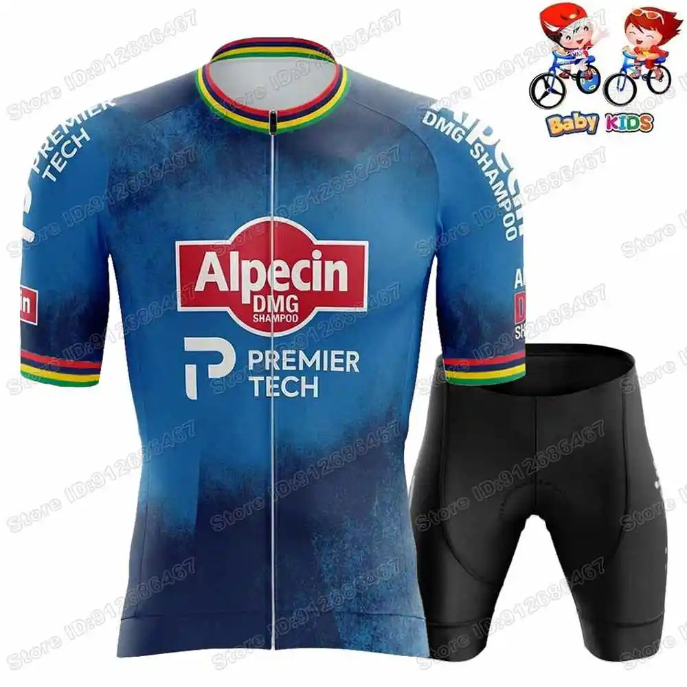 Wielerkleding Set voor Kinderen met Korte Mouwen en Broek, Ademend en Stijlvol 3