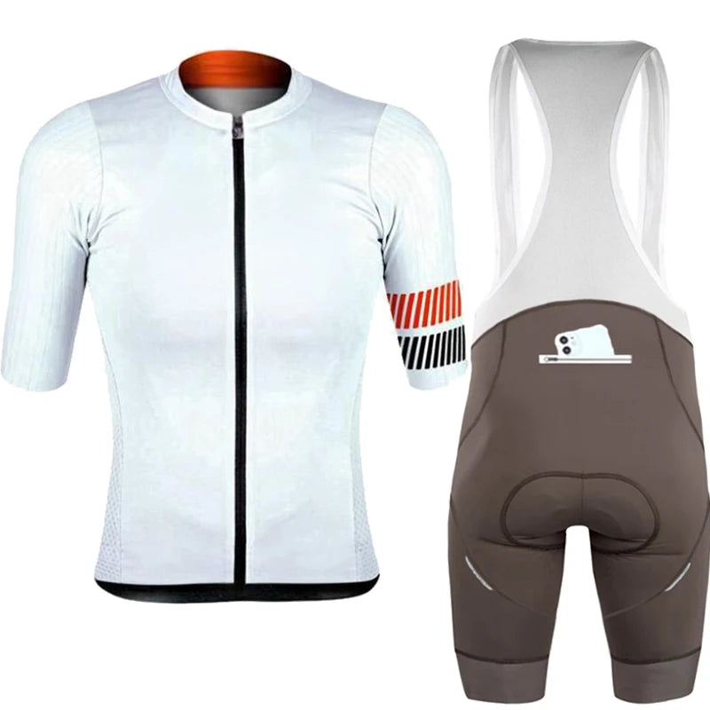 Wielertrui Set Voor Mannen en Vrouwen - Ademend, Anti-UV, Met Rits 13