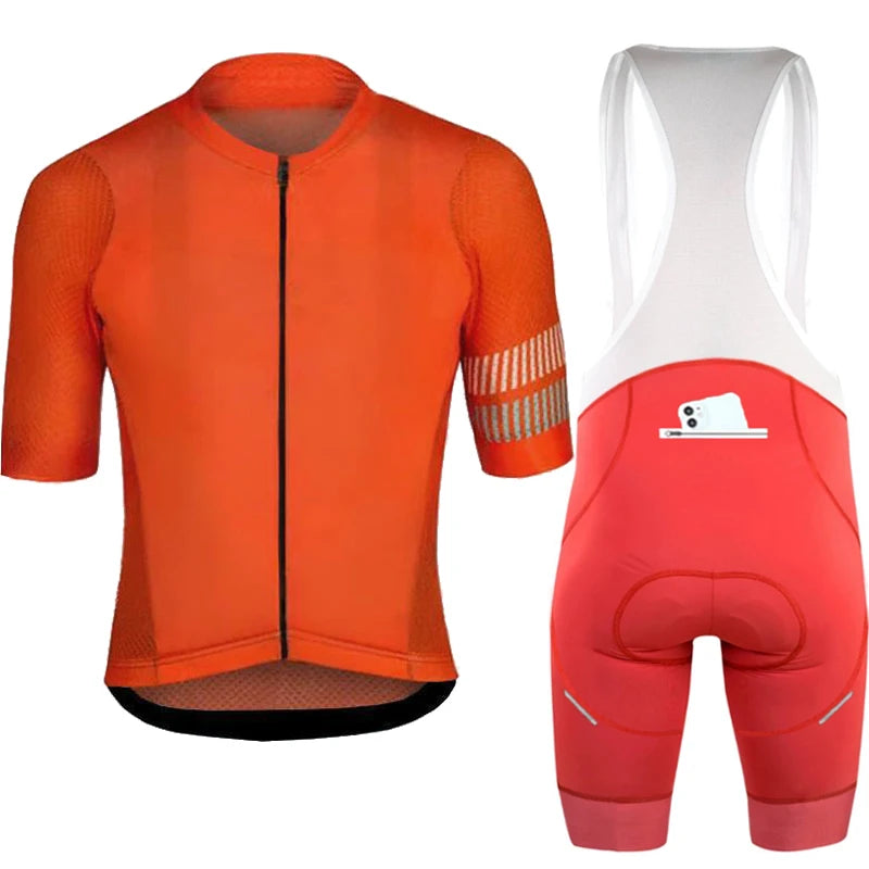 Wielertrui Set Voor Mannen en Vrouwen - Ademend, Anti-UV, Met Rits 14