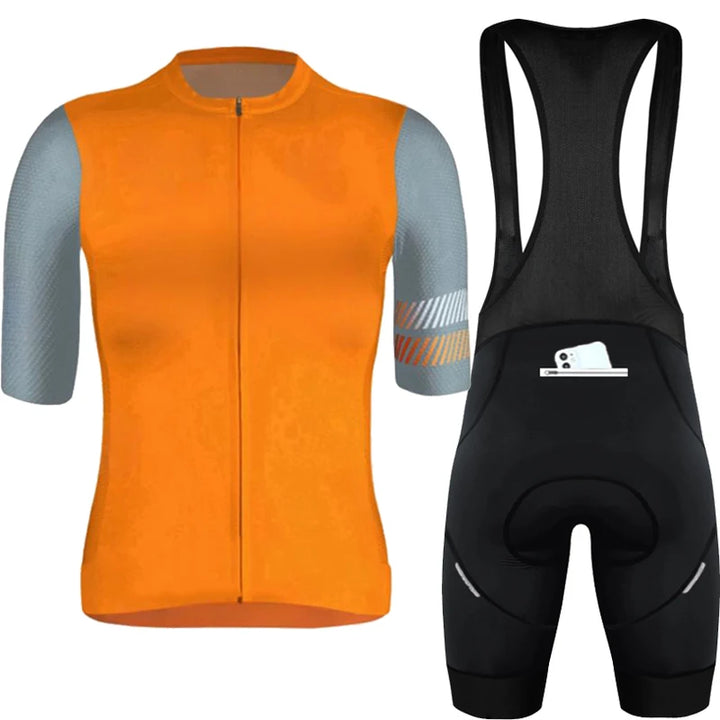 Wielertrui Set Voor Mannen en Vrouwen - Ademend, Anti-UV, Met Rits 15