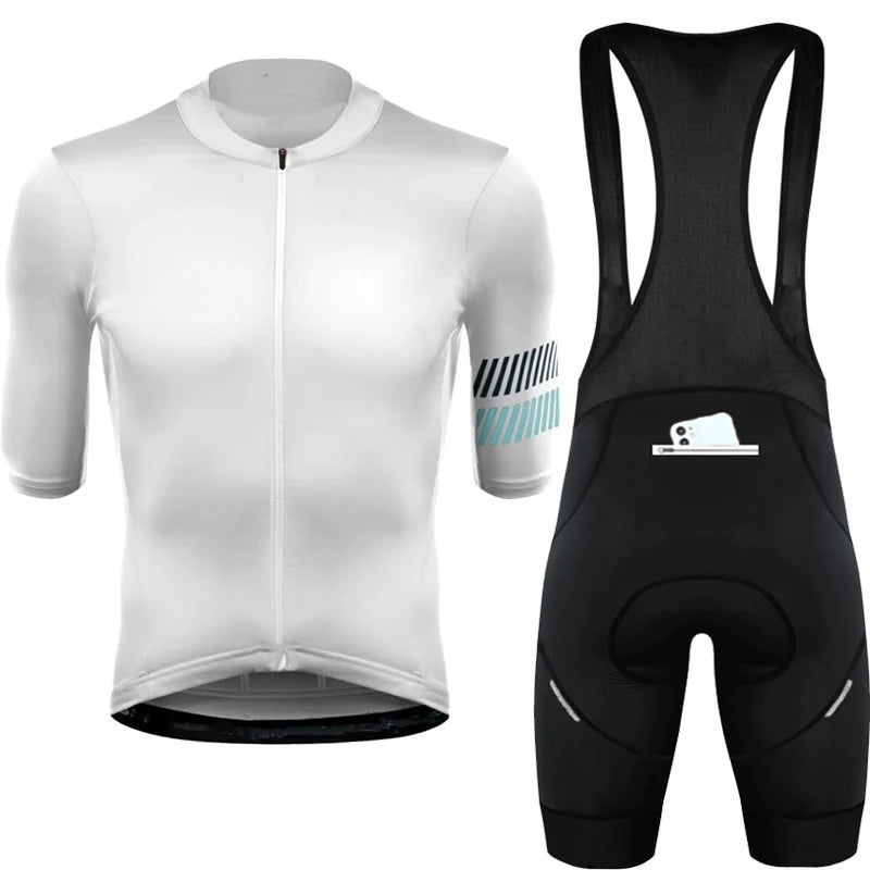 Wielertrui Set Voor Mannen en Vrouwen - Ademend, Anti-UV, Met Rits 20