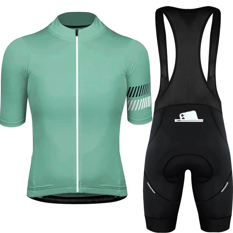 Wielertrui Set Voor Mannen en Vrouwen - Ademend, Anti-UV, Met Rits 6