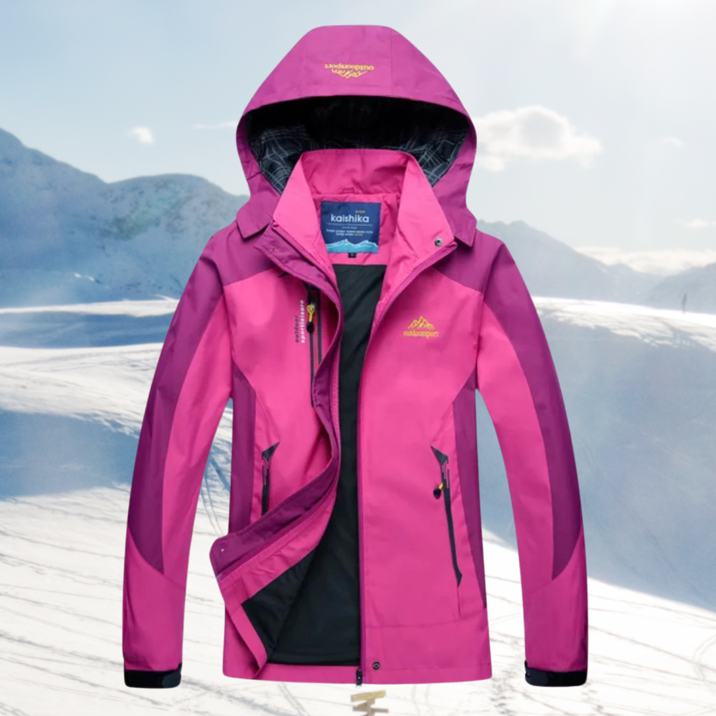 Wind en waterdichte outdoorjas voor dames 1