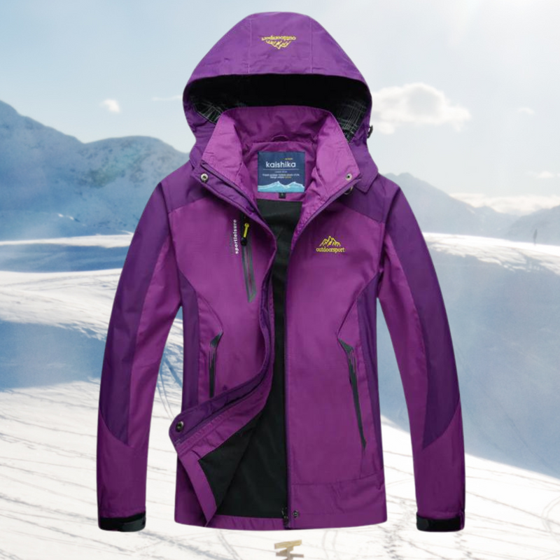 Wind en waterdichte outdoorjas voor dames 6