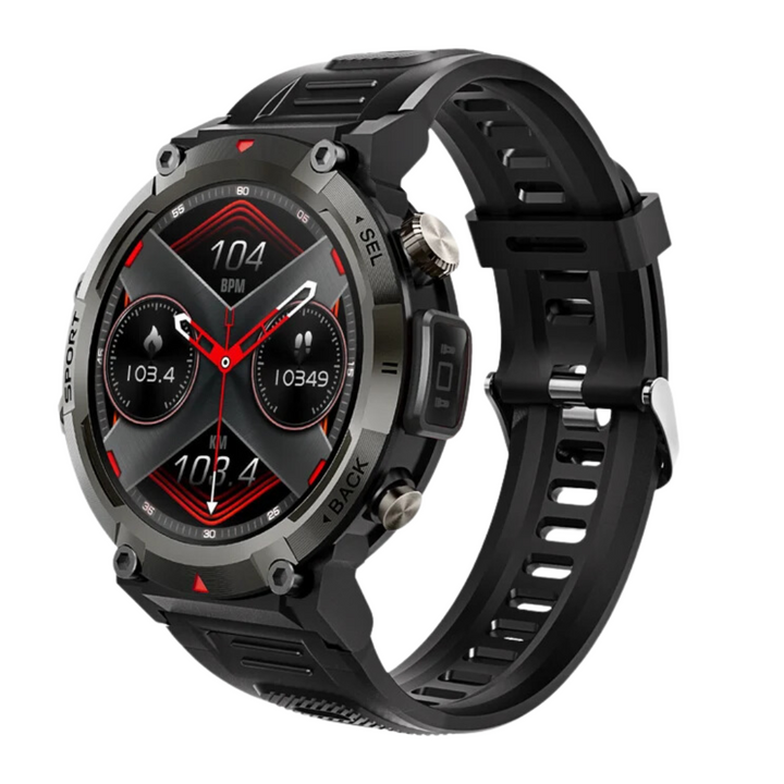 Teralis – Outdoor Smartwatch Bluetooth &amp; Gezondheid – Fitness &amp; Dagelijks Gebruik VestraGear