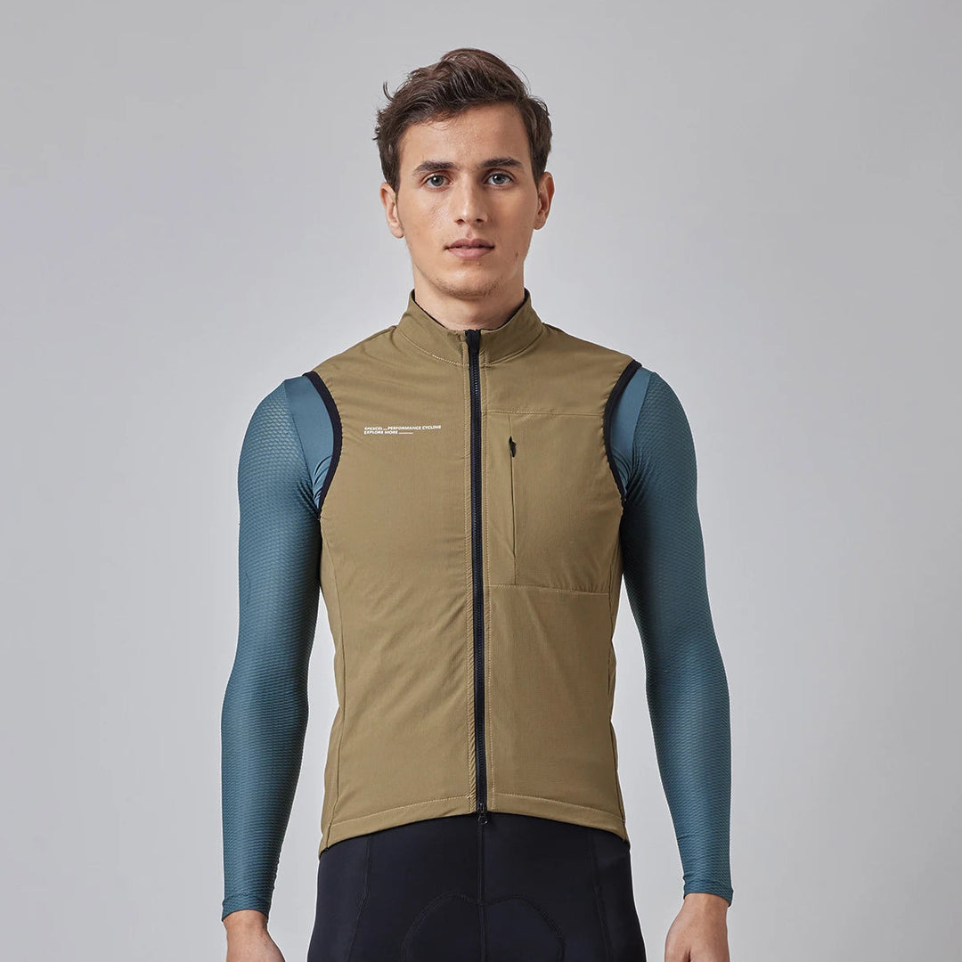 Winter Fietsvest Heren - Winddicht, Thermisch, Waterafstotend met Borstzak 3