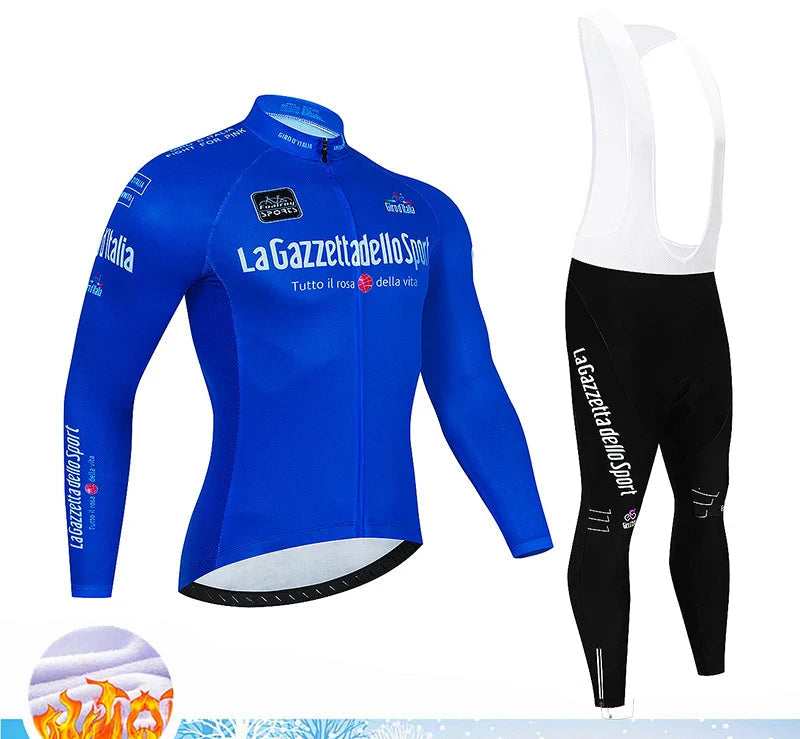 Velocraft Conjunto de Ciclismo Térmico – Camisola de Ciclismo Térmica de Manga Comprida com Almofada de Gel 20D para Conforto & Calor durante Passeios Frios