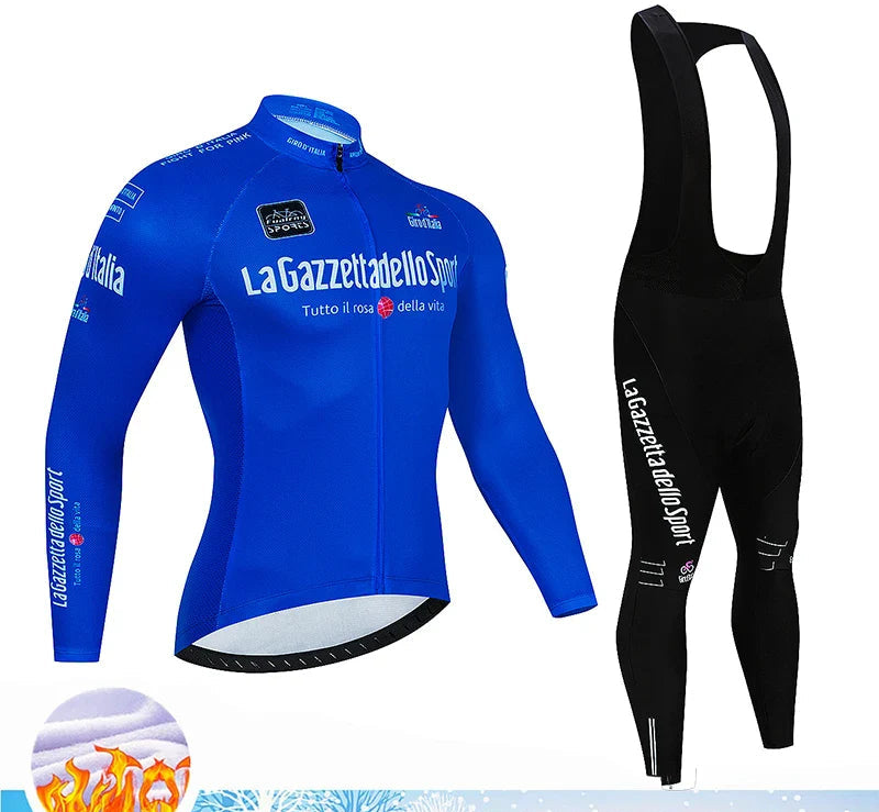 Velocraft Conjunto de Ciclismo Térmico – Camisola de Ciclismo Térmica de Manga Comprida com Almofada de Gel 20D para Conforto & Calor durante Passeios Frios