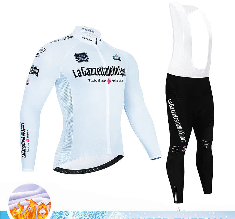 Velocraft Conjunto de Ciclismo Térmico – Camisola de Ciclismo Térmica de Manga Comprida com Almofada de Gel 20D para Conforto & Calor durante Passeios Frios