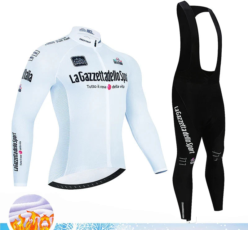 Velocraft Conjunto de Ciclismo Térmico – Camisola de Ciclismo Térmica de Manga Comprida com Almofada de Gel 20D para Conforto & Calor durante Passeios Frios