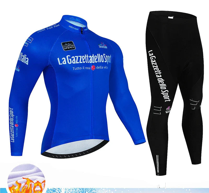 Velocraft Conjunto de Ciclismo Térmico – Camisola de Ciclismo Térmica de Manga Comprida com Almofada de Gel 20D para Conforto & Calor durante Passeios Frios