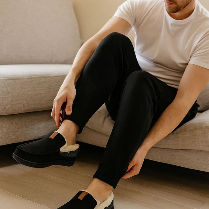 Woll-Loafer Herren | Hausschuhe aus Schafwolle mit Bequemem Design | Ideal für Winterkomfort 2