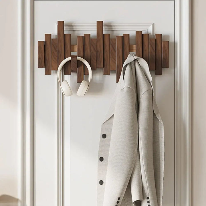 WoodFlex - Stijlvolle houten kledingkast met flexibele magnetische haken 3