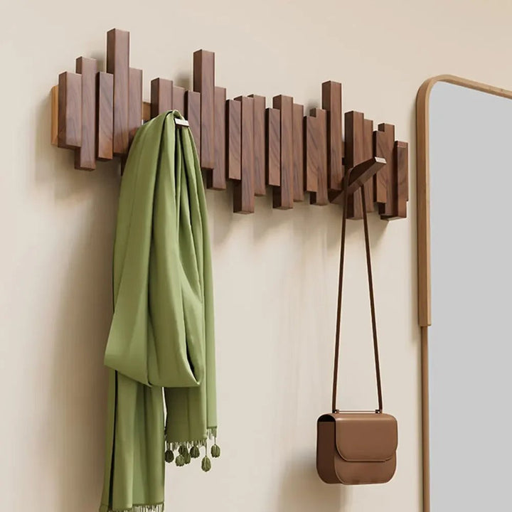 WoodFlex - Stijlvolle houten kledingkast met flexibele magnetische haken 4